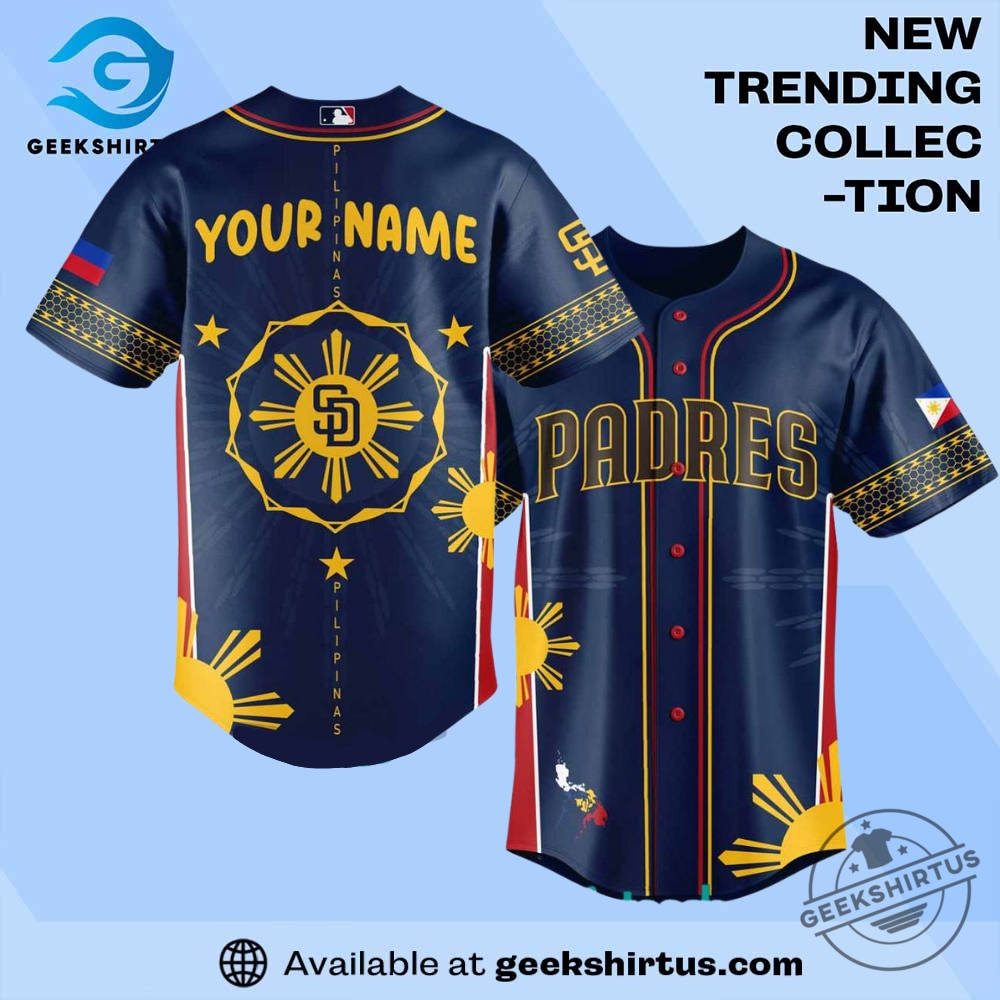 "Top Fan Apparel Picks: Sports Jerseys and Themed T-Shirts" 4 San Diego Padres Filipino Heritage Night Baseball Jersey