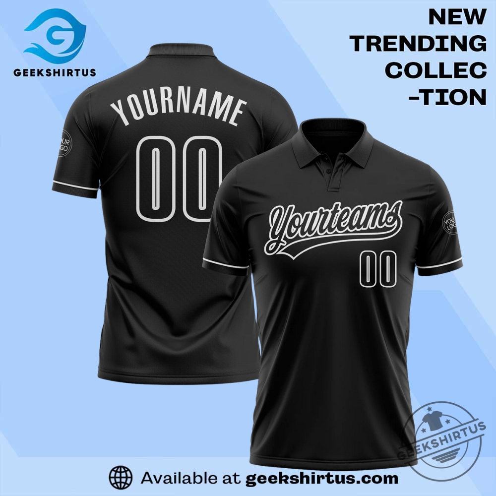 "Top Fan Apparel Picks: Sports Jerseys and Themed T-Shirts" 17 Personalized Black And White Polo Shirt