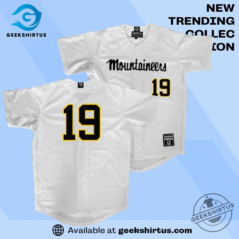 Mountaineers White Baseball Jerse geekshirtus 1