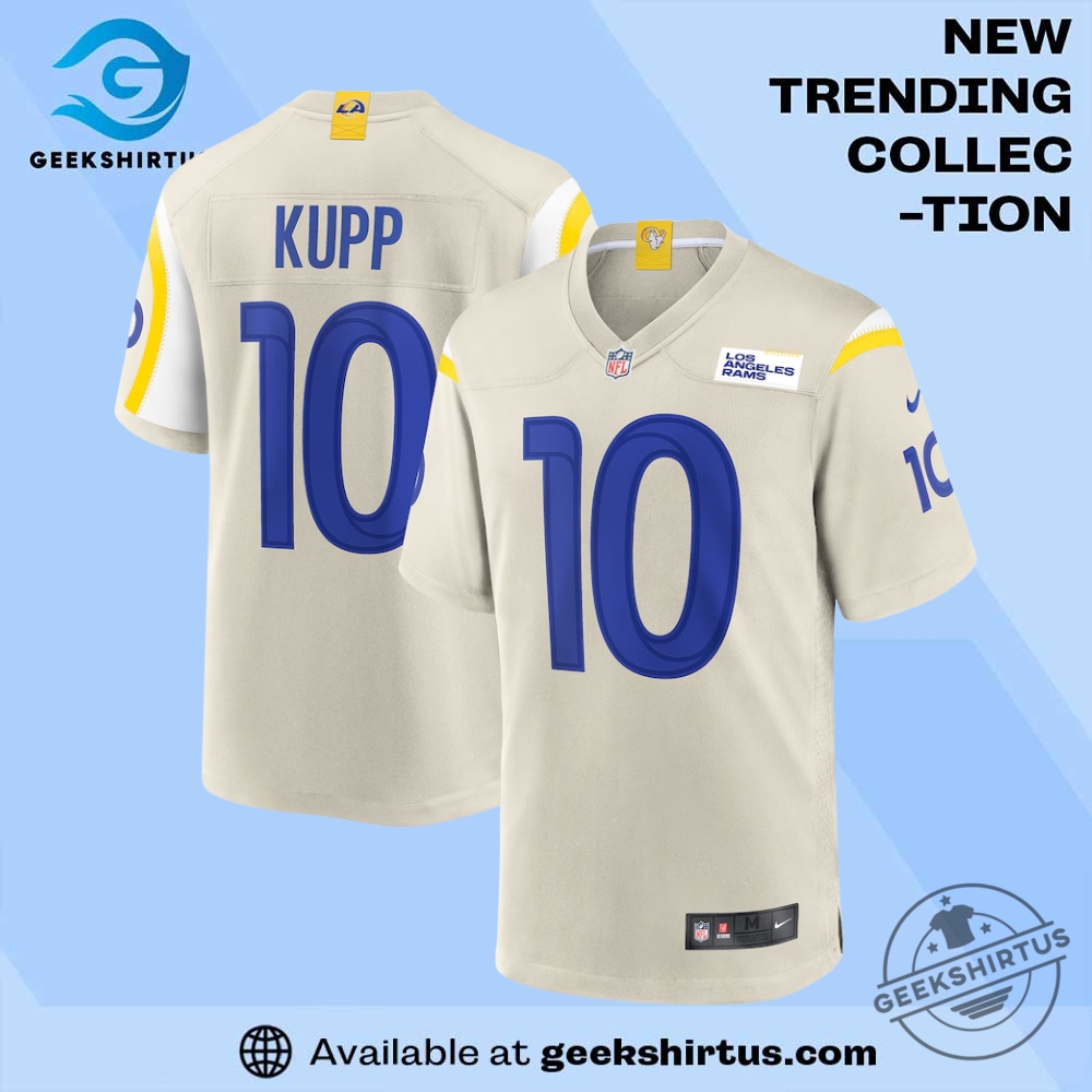 "Shop the Best Jerseys and Hoodies: Mountaineers to Rams Collection" 6 Cooper Kupp Los Angeles Rams Bone Game Jersey