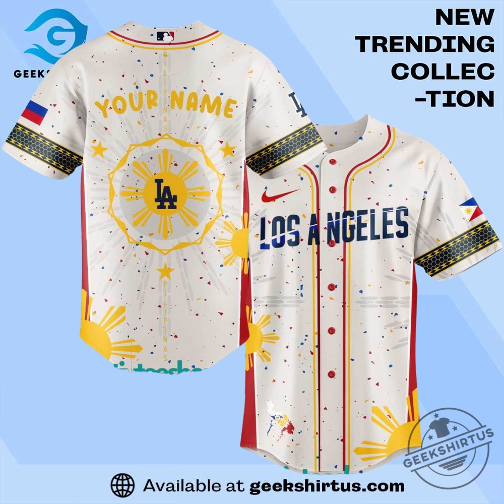 "Top 5 Must-Have Jerseys and Tees for Sports Enthusiasts 2023" 3 Los Angeles Dodgers Filipino Heritage Night City Connect Personalized Jersey