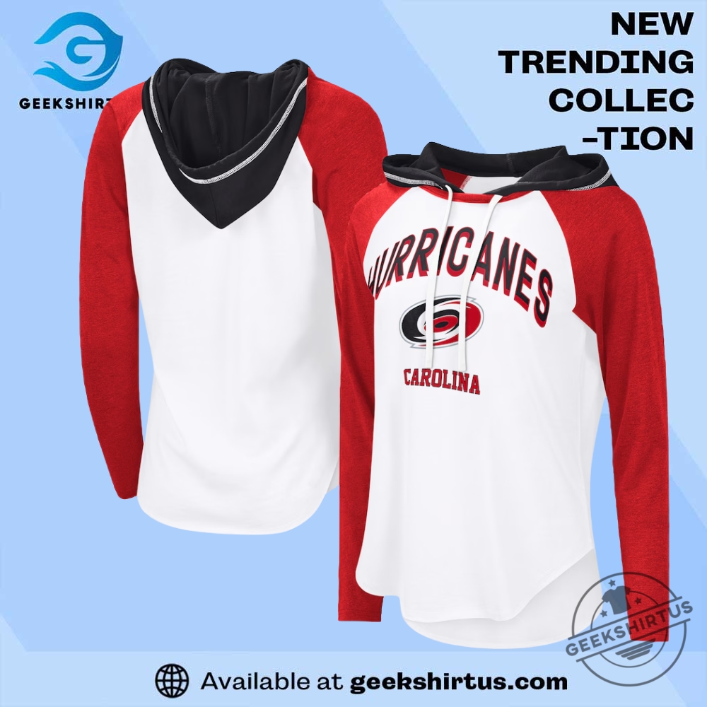 "Top 5 Must-Have Jerseys and Tees for Sports Enthusiasts 2023" 7 Carolina Hurricanes G Iii 4Her By Carl Banks Vip Raglan T Shirt