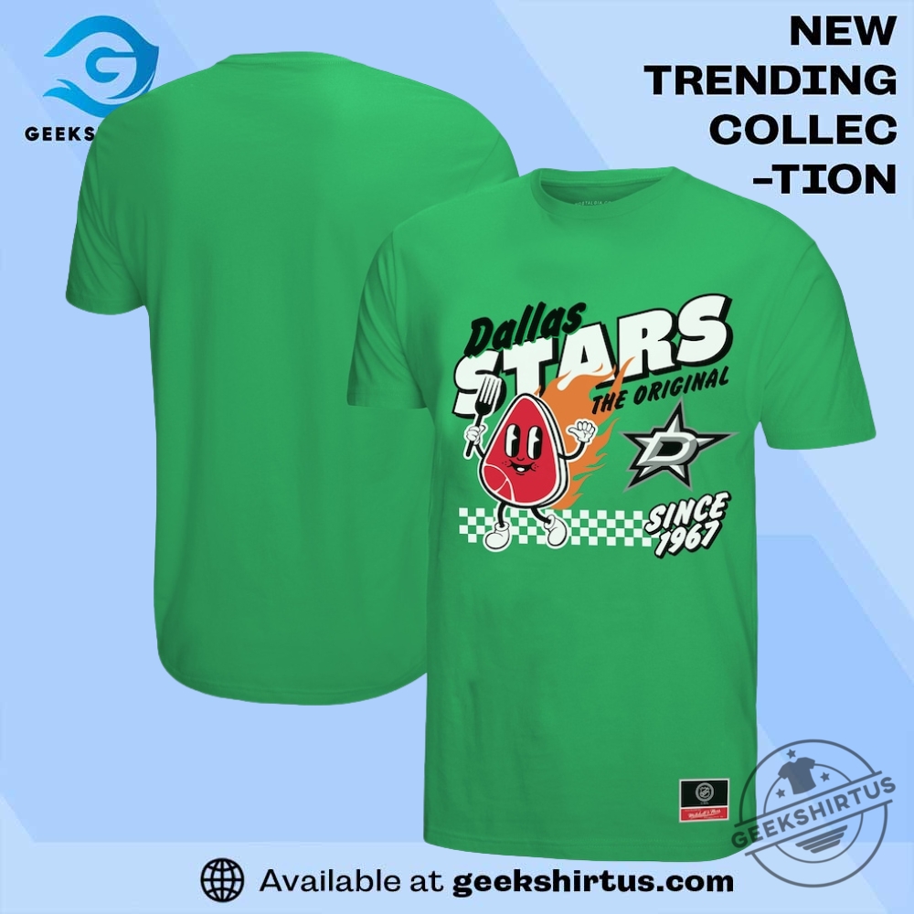 "Top 5 Must-Have Jerseys and Tees for Sports Enthusiasts 2023" 10 Dallas Stars Mitchell And Ness Local Food Kelly Green T Shirt