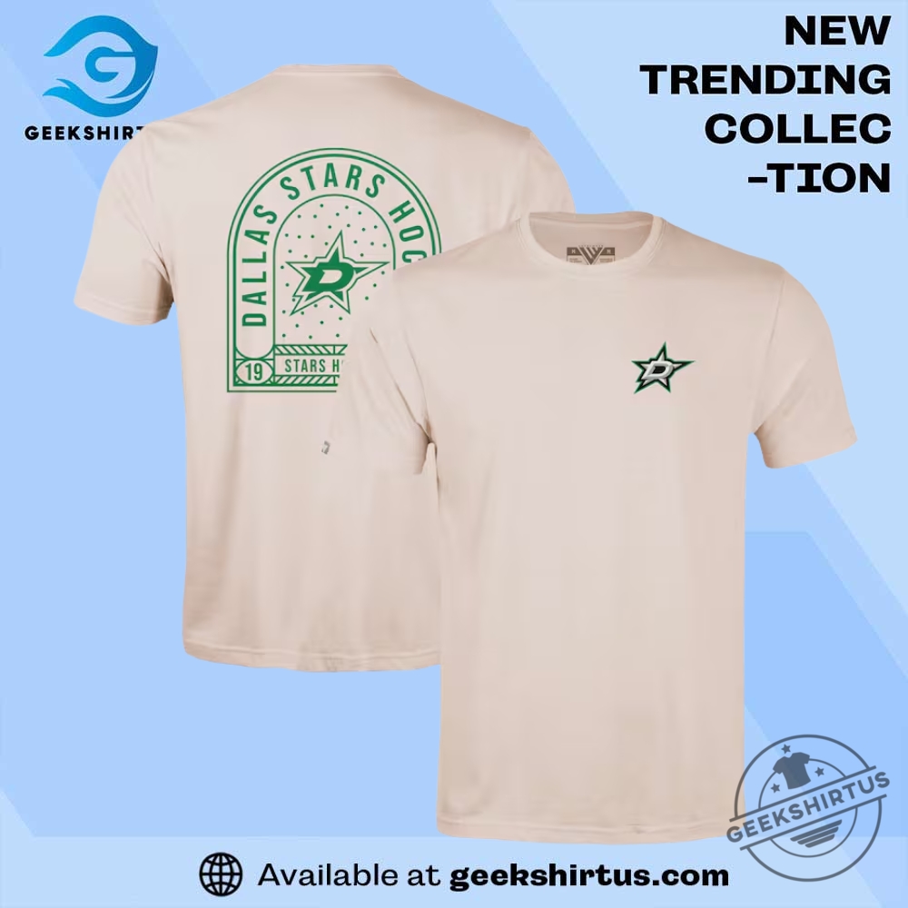 "Top 5 Must-Have Jerseys and Tees for Sports Enthusiasts 2023" 11 Dallas Stars Levelwear Richmond Stained Glass Khaki T Shirt