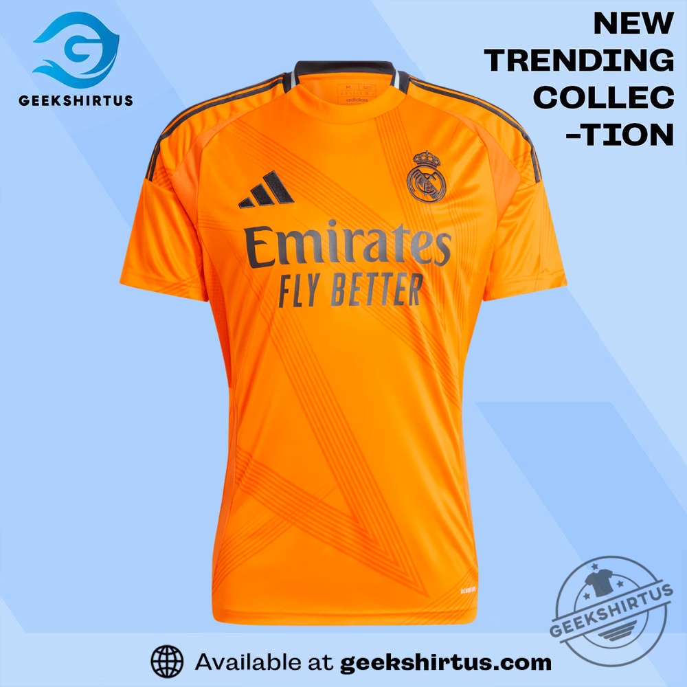 "Top 5 Must-Have Jerseys and Tees for Sports Enthusiasts 2023" 20 Real Madrid Away Orange Jersey