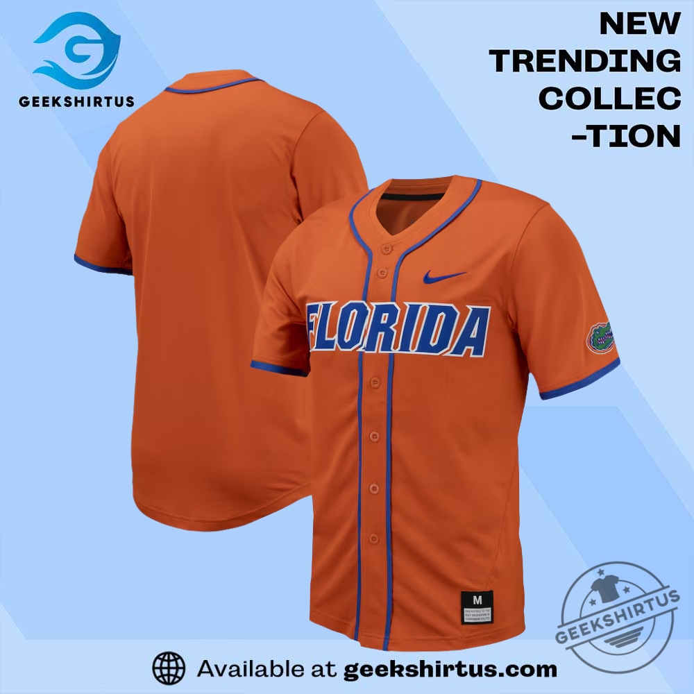 The Ultimate Guide to Trending Soccer and Baseball Jerseys for 2023 13 Orange Florida Gators Replica Full Button Baseball Jersey