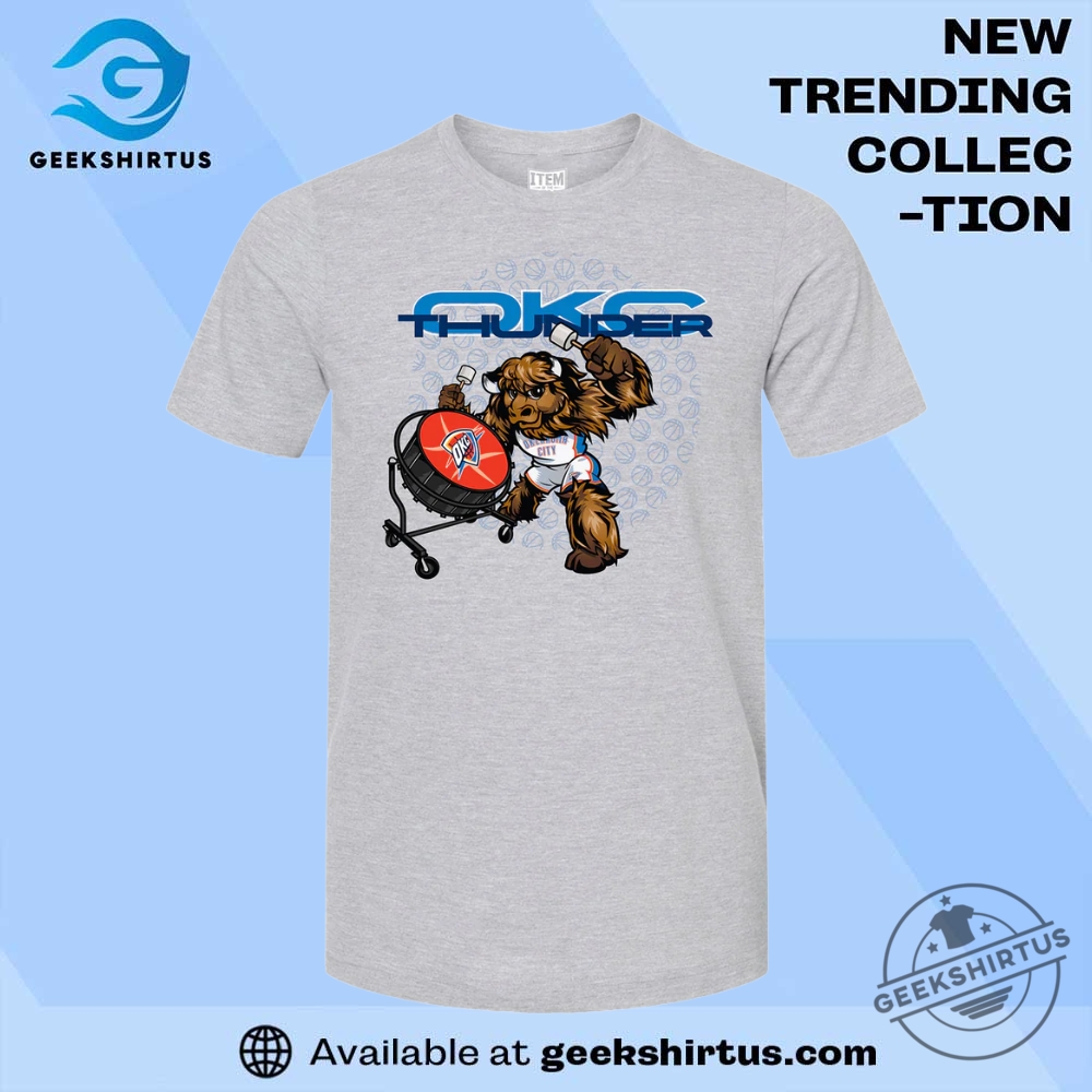 The Ultimate Guide to Trending Soccer and Baseball Jerseys for 2023 20 Okc Thunder Rumble Drum Roll T Shirt