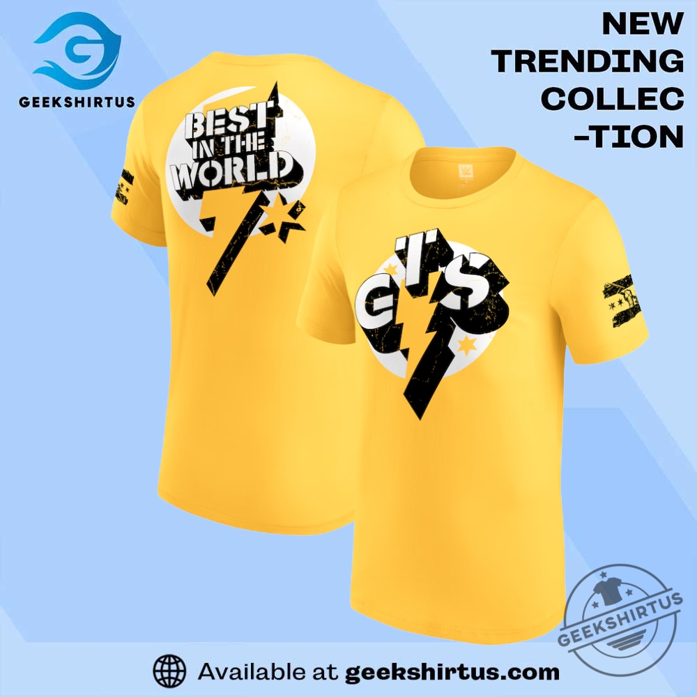 Cm Punk Gts Retro Yellow T Shirt