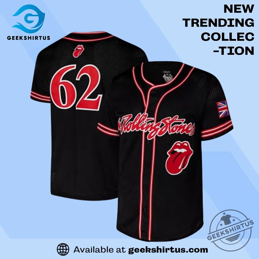 "Top 5 Must-Have Jerseys: Diamondbacks, Angels, Dynamo, Astros Picks" 15 Black Rolling Stones Baseball Fashion Jersey