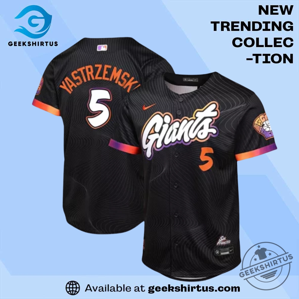 "Top 5 Must-Have Jerseys: Diamondbacks, Angels, Dynamo, Astros Picks" 17 Big Boys And Girls Outerstuff Mike Yastrzemski Anthracite San Francisco Giants 2025 City Connect Jersey