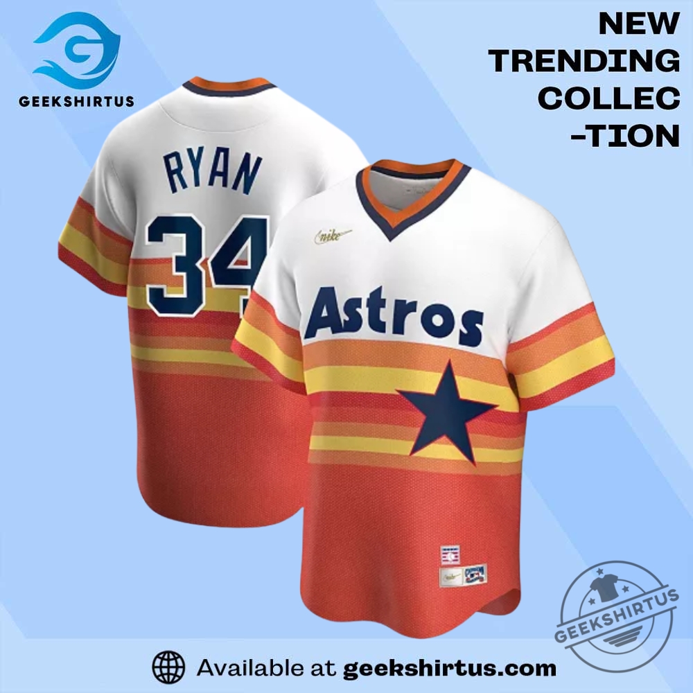 "Top 5 Must-Have Jerseys: Diamondbacks, Angels, Dynamo, Astros Picks" 18 Nolan Ryan White Houston Astros Home Cooperstown Player Jersey