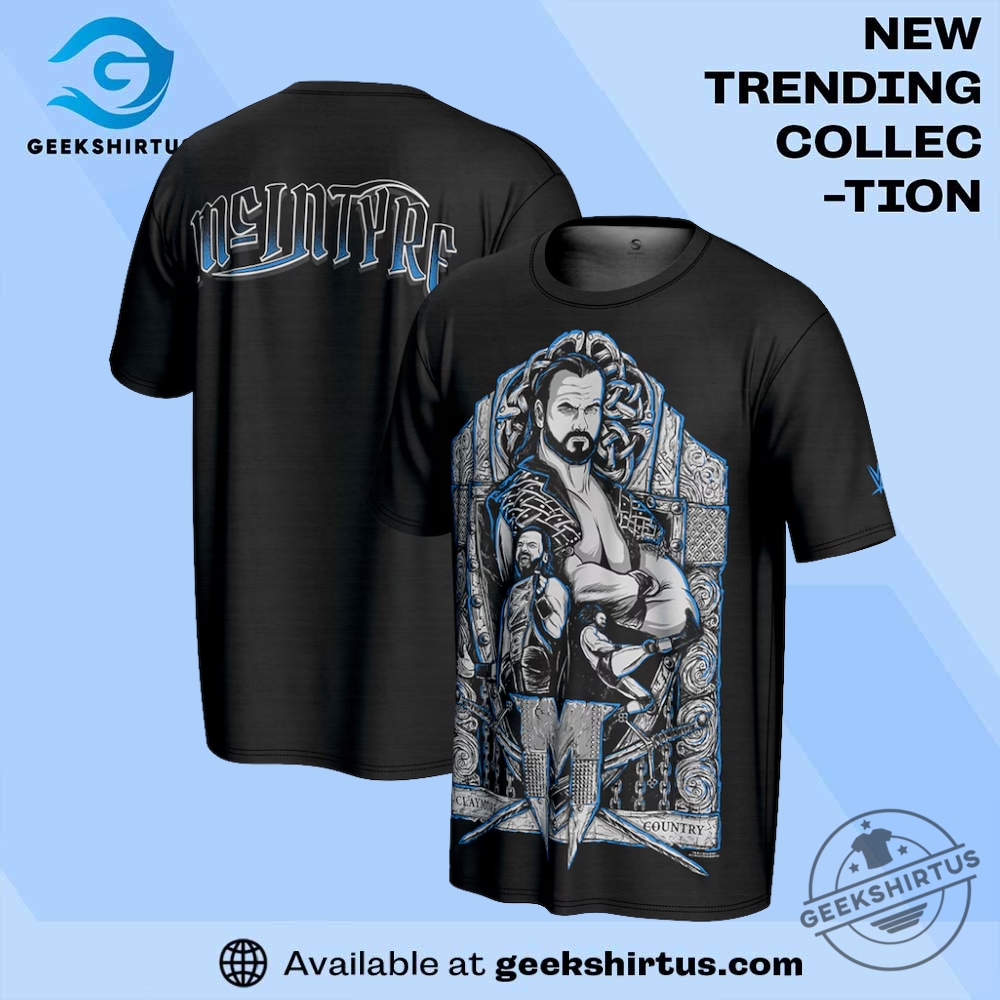 "Top WWE T-Shirts: Drew McIntyre and Finn Bálor Must-Haves" 5 Drew Mcintyre Prosphere Superstar Collage T Shirt