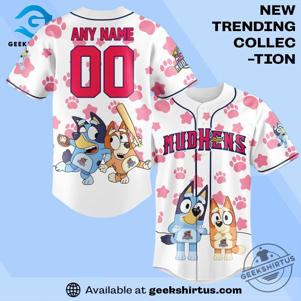 "Top WWE T-Shirts: Drew McIntyre and Finn Bálor Must-Haves" 9 Toledo Mud Hens X Bluey Night Personalized Jersey