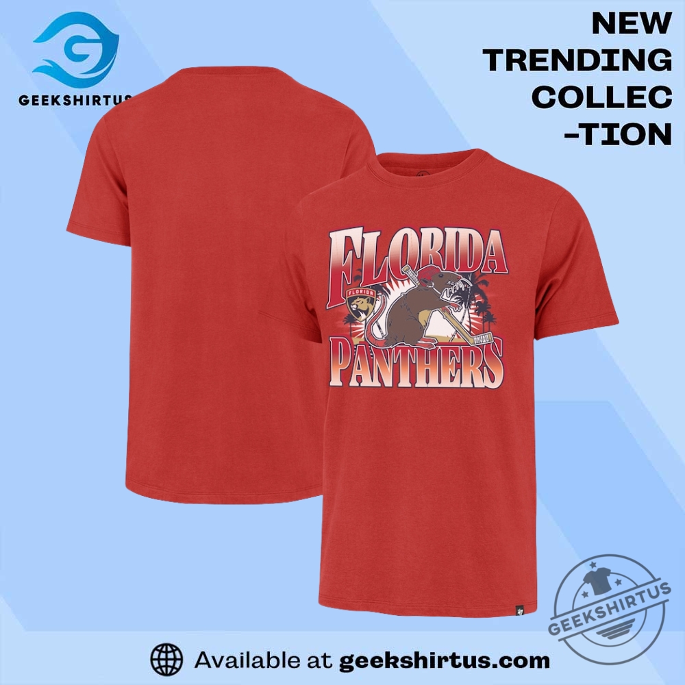 "Shop Carolina Hurricanes & Florida Panthers Playoff T-Shirts and Caps" 5 Florida Panthers 47 Rat Franklin T Shirt