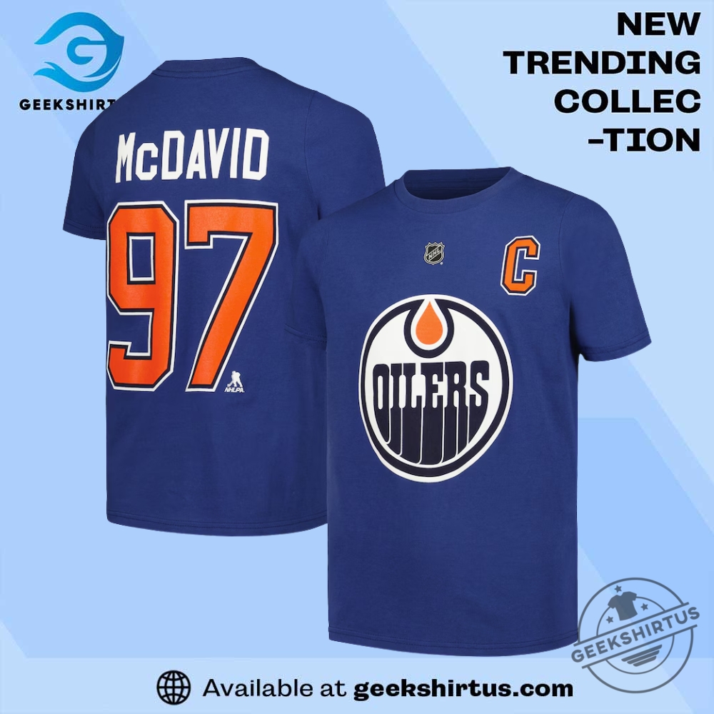 "Shop Carolina Hurricanes & Florida Panthers Playoff T-Shirts and Caps" 12 Edmonton Oilers Captain Player Name And Number T Shirt