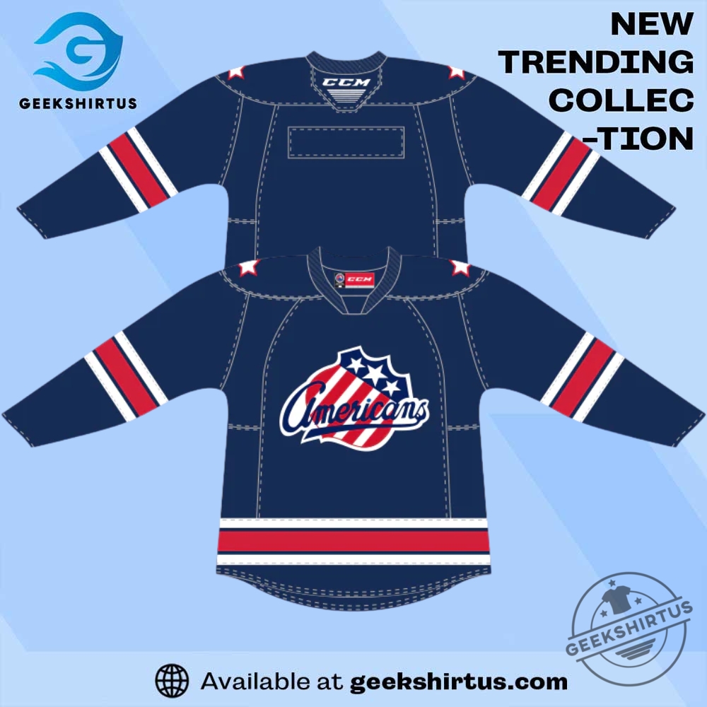 "Shop Carolina Hurricanes & Florida Panthers Playoff T-Shirts and Caps" 17 Ccm Quicklite Rochester Americans Premier Jersey
