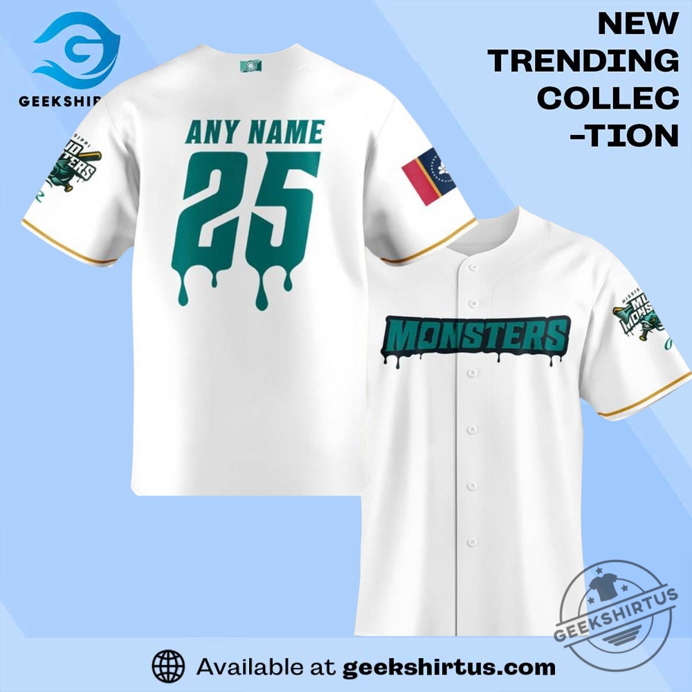 "Shop Carolina Hurricanes & Florida Panthers Playoff T-Shirts and Caps" 20 Mississippi Mud Monsters Special New White Baseball Jersey