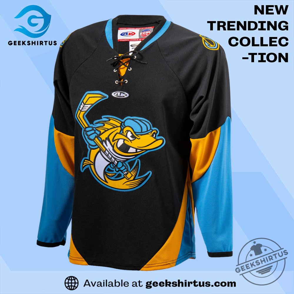 "Shop Carolina Hurricanes & Florida Panthers Playoff T-Shirts and Caps" 21 Black Walleye Ak Replica Jersey