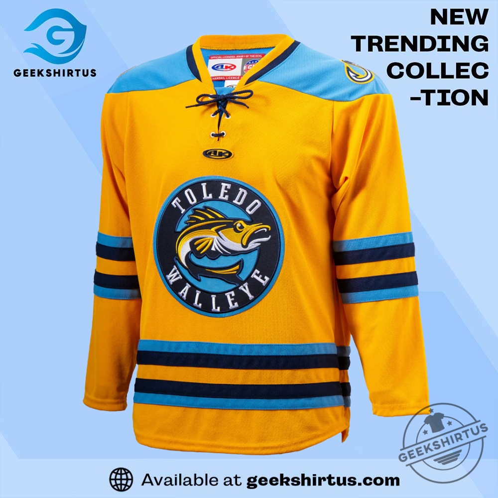 "Shop Carolina Hurricanes & Florida Panthers Playoff T-Shirts and Caps" 22 Gold Walleye Ak Replica Jersey
