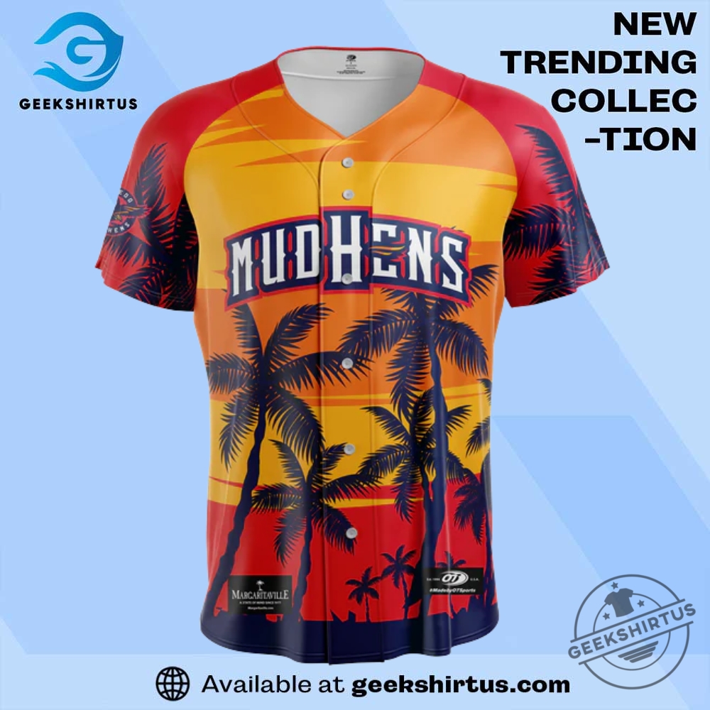 "Shop Carolina Hurricanes & Florida Panthers Playoff T-Shirts and Caps" 24 Toledo Mud Hens Margaritaville Replica Jersey