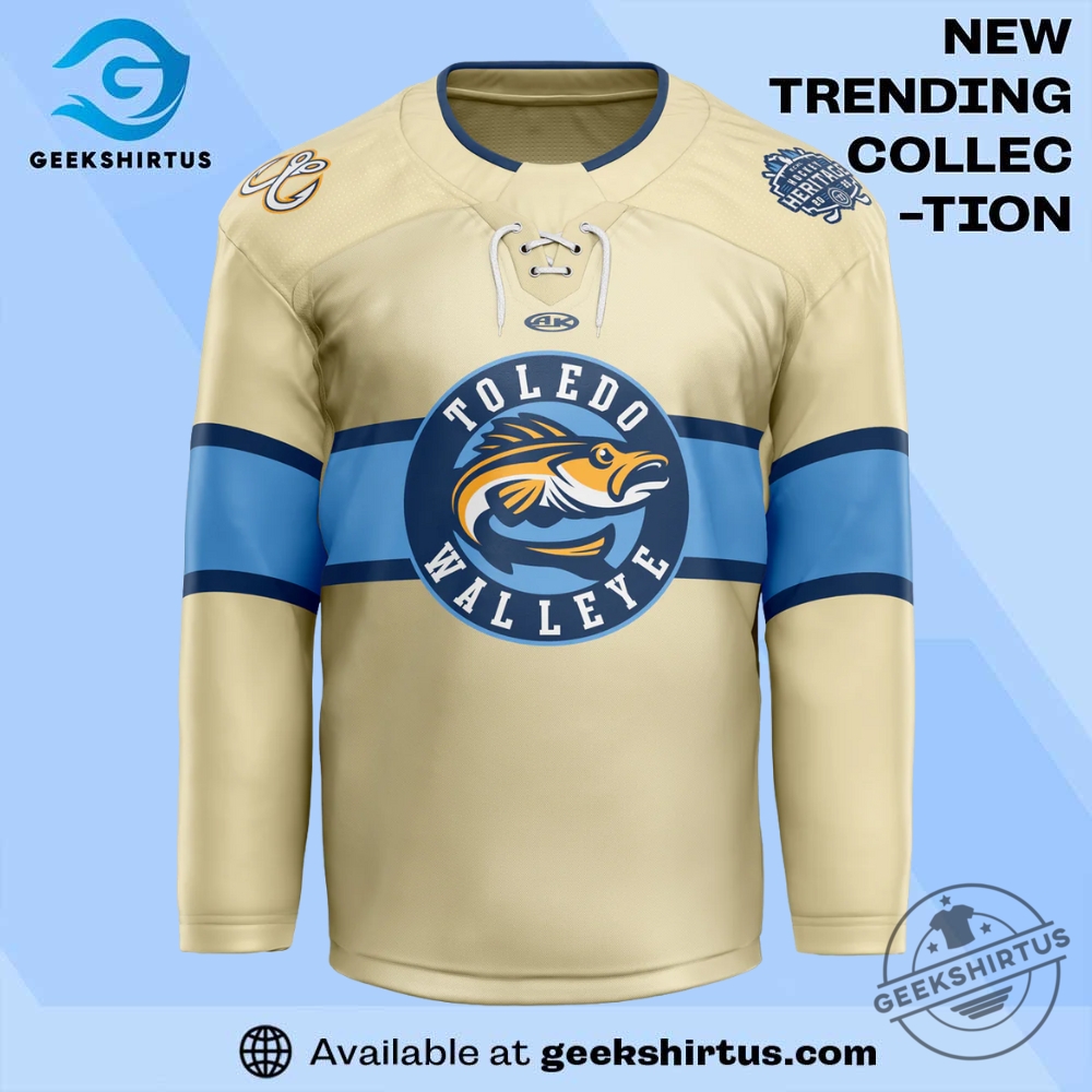 "Top Toledo Sports Gear: Mud Hens and Walleye Replica Jerseys & Caps" 3 Toledo Walleye Echl Hockey Heritage Replica Jersey