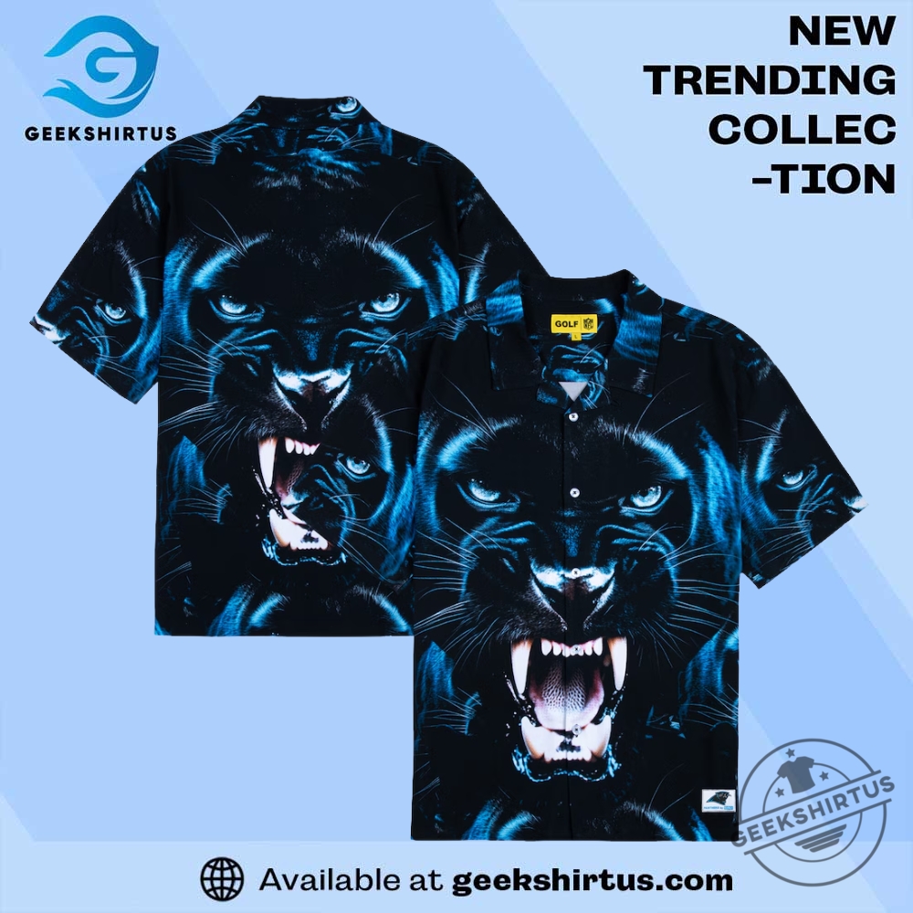 "Top Toledo Sports Gear: Mud Hens and Walleye Replica Jerseys & Caps" 15 Carolina Panthers Golf Wang Rayon Short Sleeve Button Up Shirt