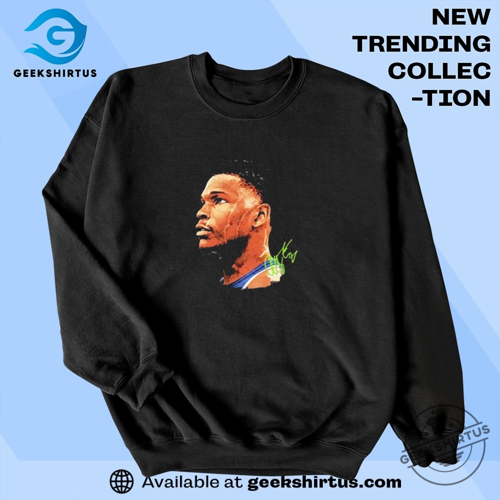 Anthony Edwards Minnesota Timberwolves Big Face Signature T Shirt 6 Anthony Edwards Minnesota Timberwolves Big Face Signature T Shirt