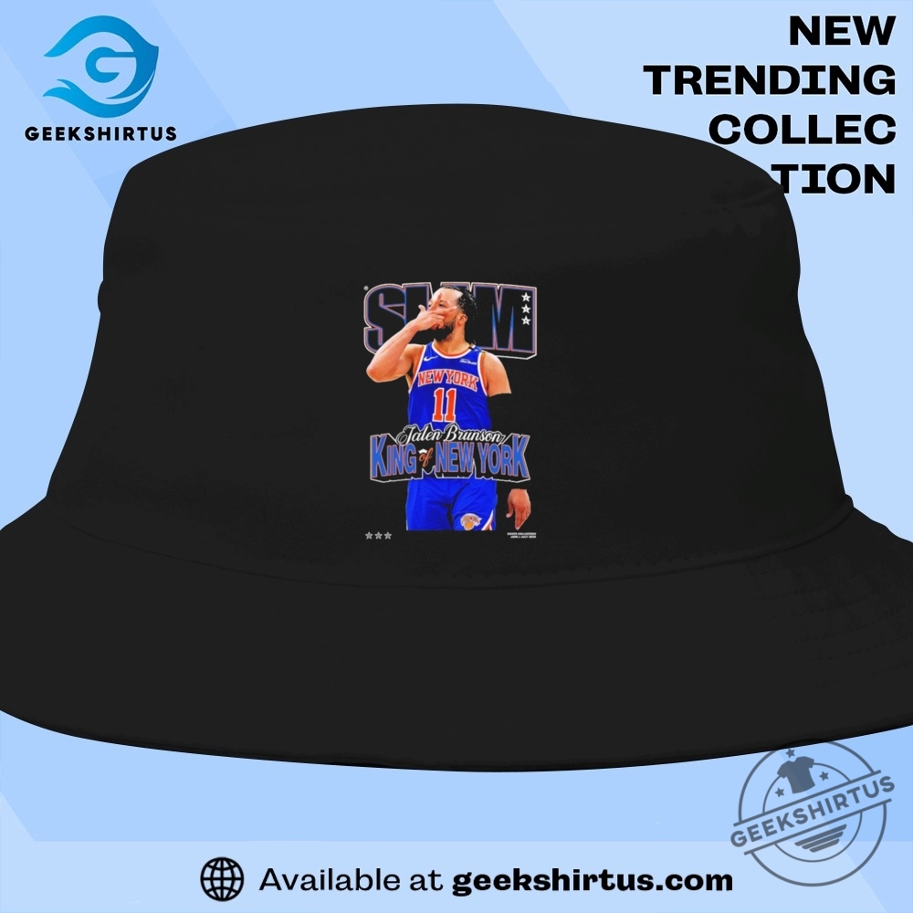 Jalen Brunson King Of New York Knicks Slam Cover T Shirts 9 Jalen Brunson King Of New York Knicks Slam Cover T Shirts