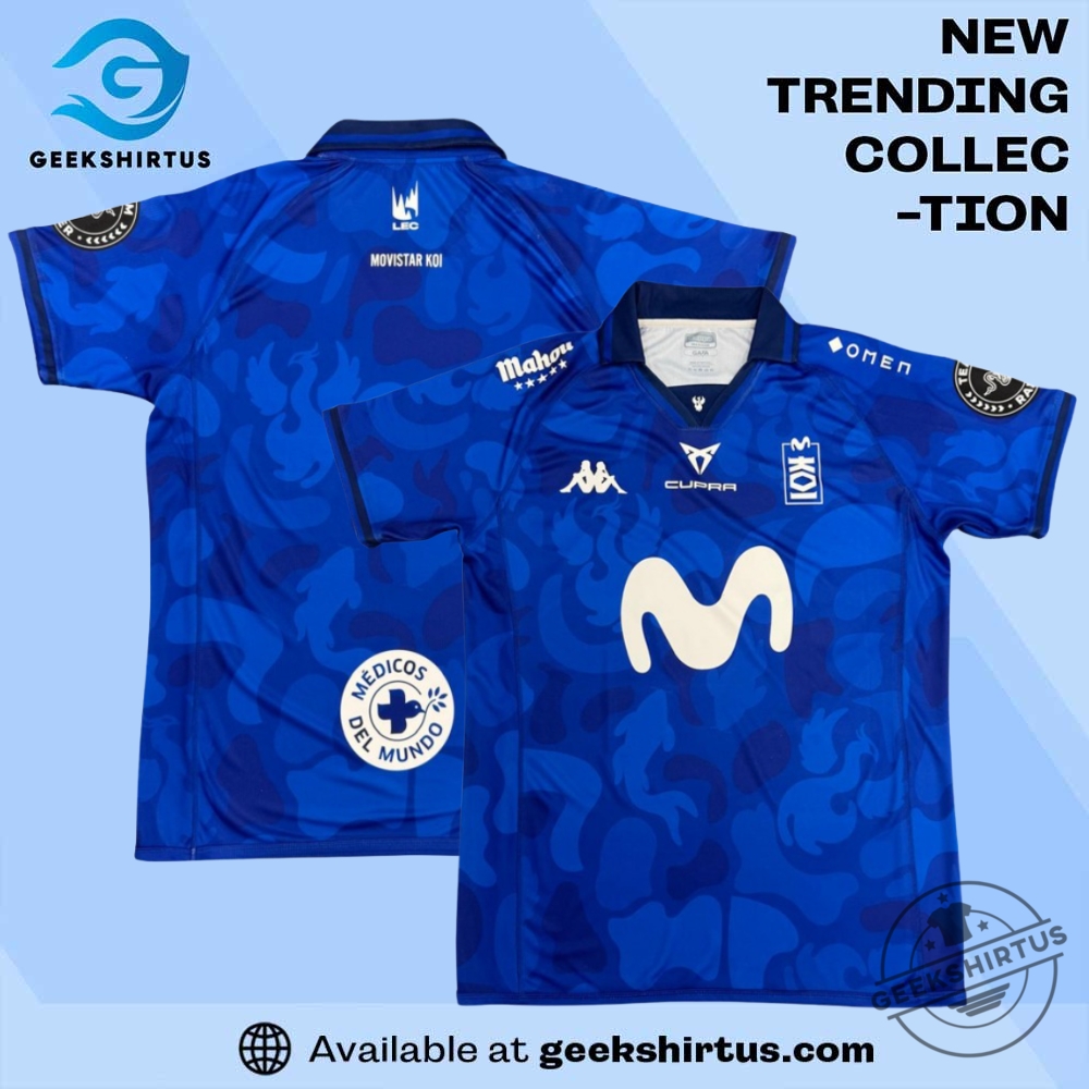 "Top 2025 Jerseys and Funny T-Shirts: Ultimate Fan Apparel Guide" 4 Camiseta Movistar Koi Lec Azul 2025 Jersey