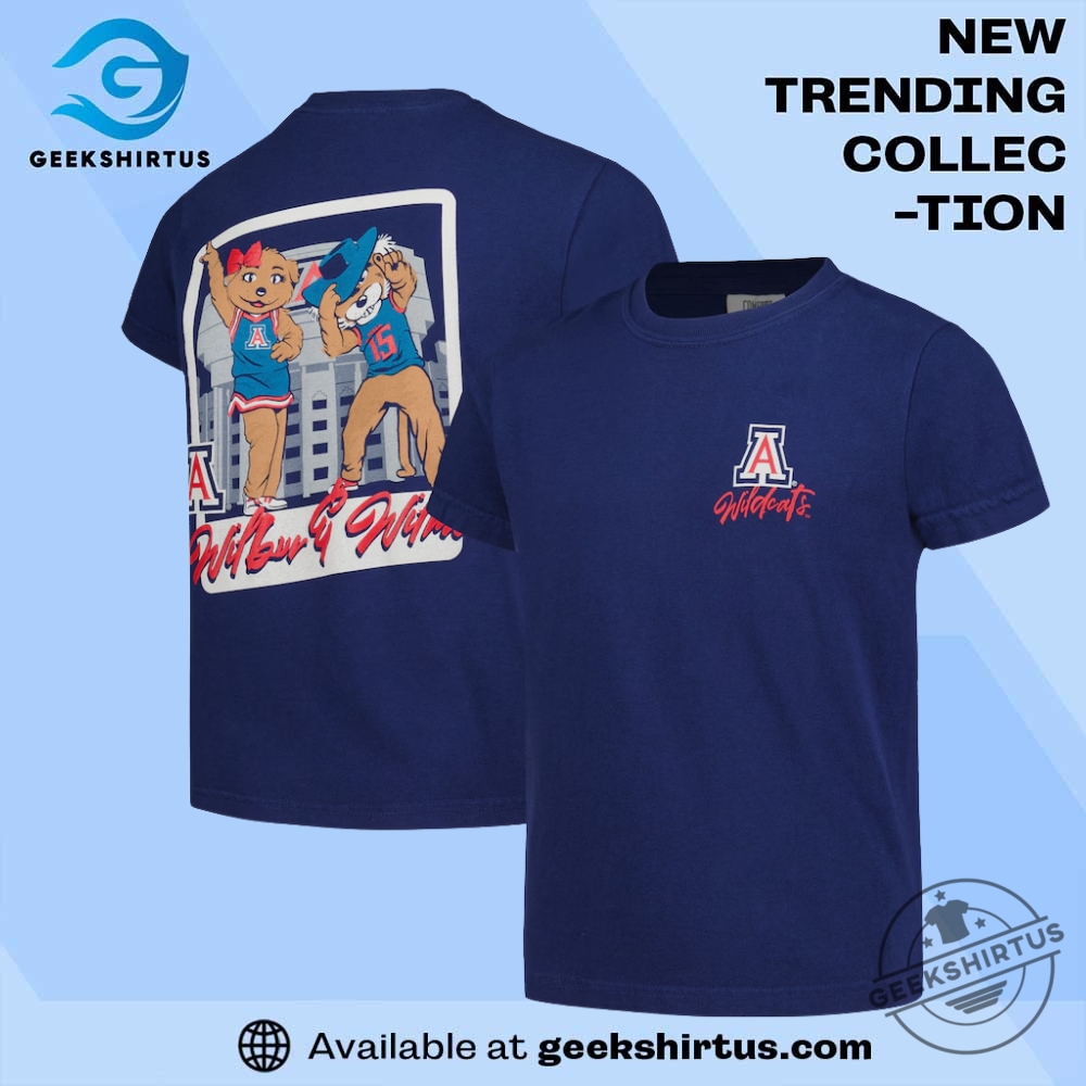 "Top Arizona Wildcats T-Shirts: Cactus, Comfort, and Champion Styles" 4 Arizona Wildcats Hyperlocal Comfort Colors Navy T Shirt