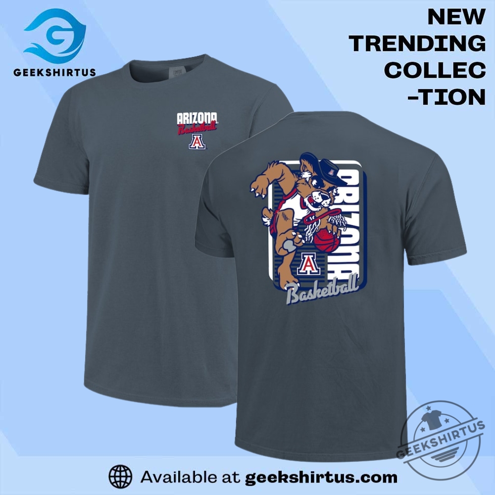 "Top Arizona Wildcats T-Shirts: Cactus, Comfort, and Champion Styles" 6 Arizona Wildcats Mascot Dunk Navy T Shirt