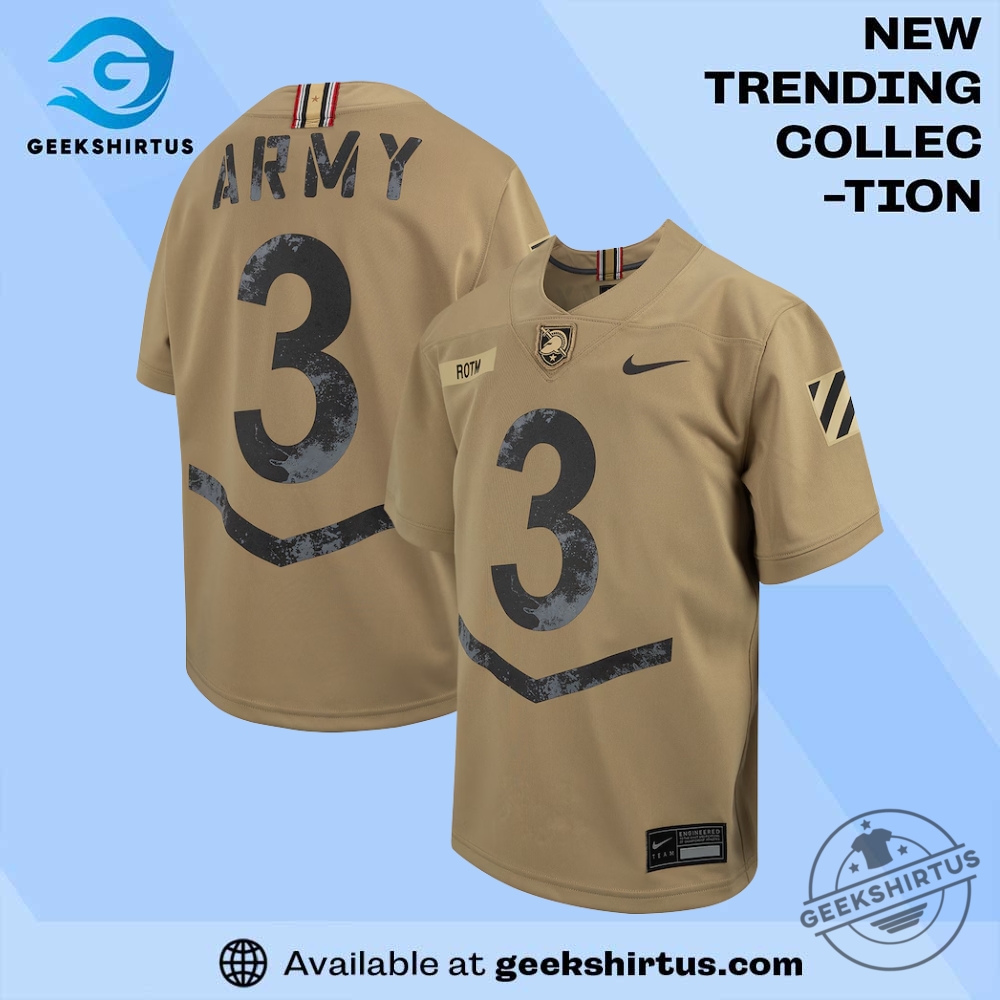 "Top Arizona Wildcats T-Shirts: Cactus, Comfort, and Champion Styles" 14 Army Black Knights Rivalry Game Tan Jersey