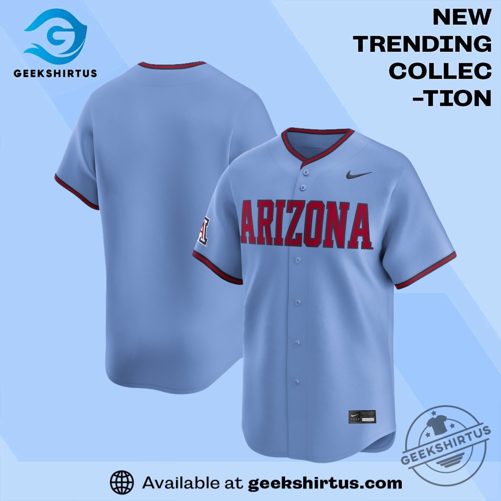 "Top Arizona Wildcats T-Shirts: Cactus, Comfort, and Champion Styles" 18 Arizona Wildcats Home Wordmark Light Blue Jersey