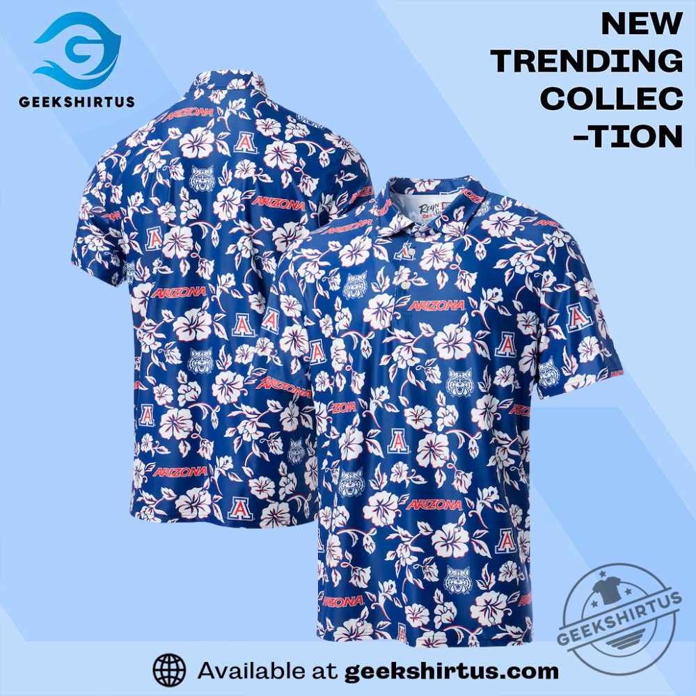 "Top Arizona Wildcats T-Shirts: Cactus, Comfort, and Champion Styles" 19 Arizona Wildcats Reyn Spooner Performance Navy Polo