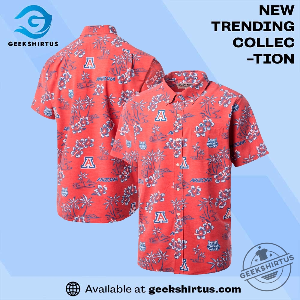 "Top Arizona Wildcats T-Shirts: Cactus, Comfort, and Champion Styles" 21 Arizona Wildcats Reyn Spooner Classic Button Up Shirt Red