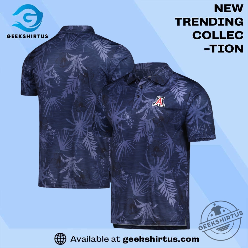"Top Arizona Wildcats T-Shirts: Cactus, Comfort, and Champion Styles" 25 Arizona Wildcats Colosseum Palms Team Navy Polo