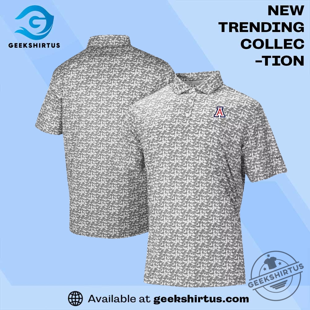 "Top Arizona Wildcats T-Shirts: Cactus, Comfort, and Champion Styles" 27 Arizona Wildcats Columbia Catchy Swing Gray Polo