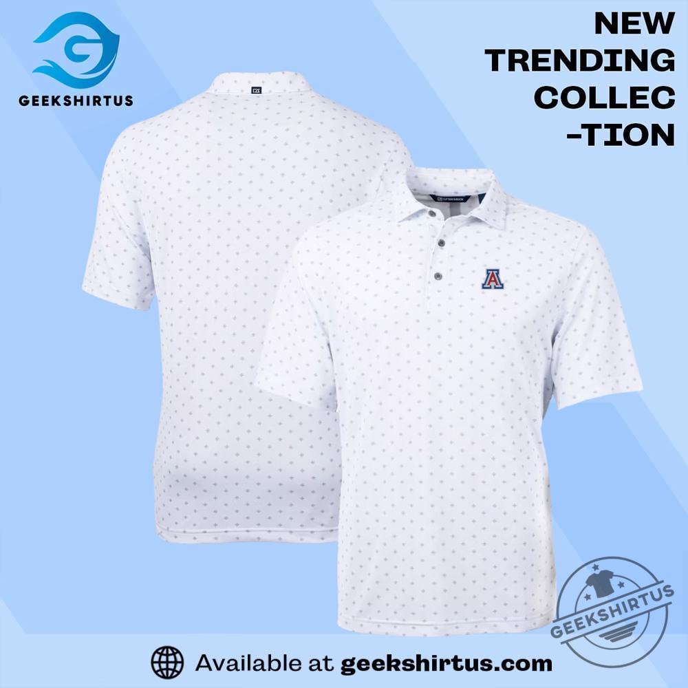 "Top Arizona Wildcats T-Shirts: Cactus, Comfort, and Champion Styles" 31 Arizona Wildcats Cutter And Buck Big And Tall Virtue Eco Pique Tile Print Recycled Polo