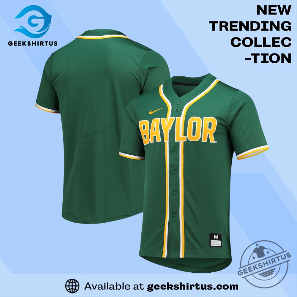"Top 5 Must-Have Baylor Bears Green Shirts and Jerseys" 5 Baylor Bears Replica Baseball Green Jersey