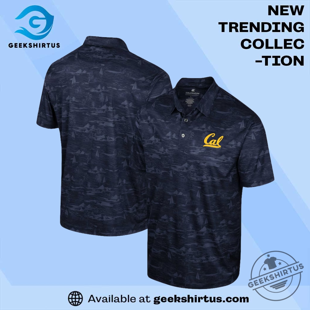 "Top 5 Must-Have Baylor Bears Green Shirts and Jerseys" 8 Cal Bears Colosseum Daly Print Navy Polo