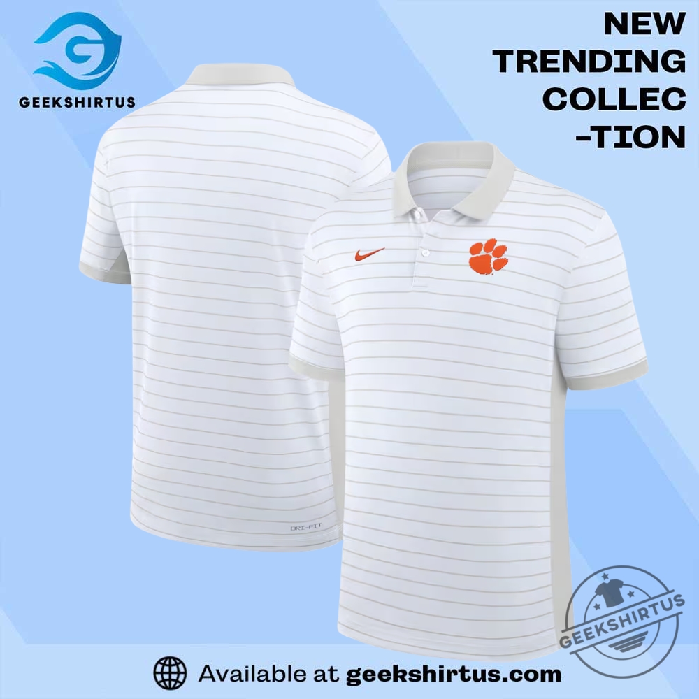 "Top 5 Must-Have Baylor Bears Green Shirts and Jerseys" 18 Clemson Tigers Early Season Coaches Sideline Victory Stripe Performance Polo