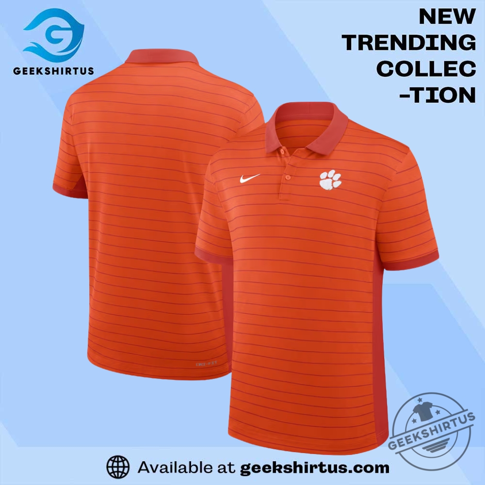 "Top 5 Must-Have Baylor Bears Green Shirts and Jerseys" 21 Clemson Tigers Early Season Coaches Sideline Victory Stripe Performance Orange Polo