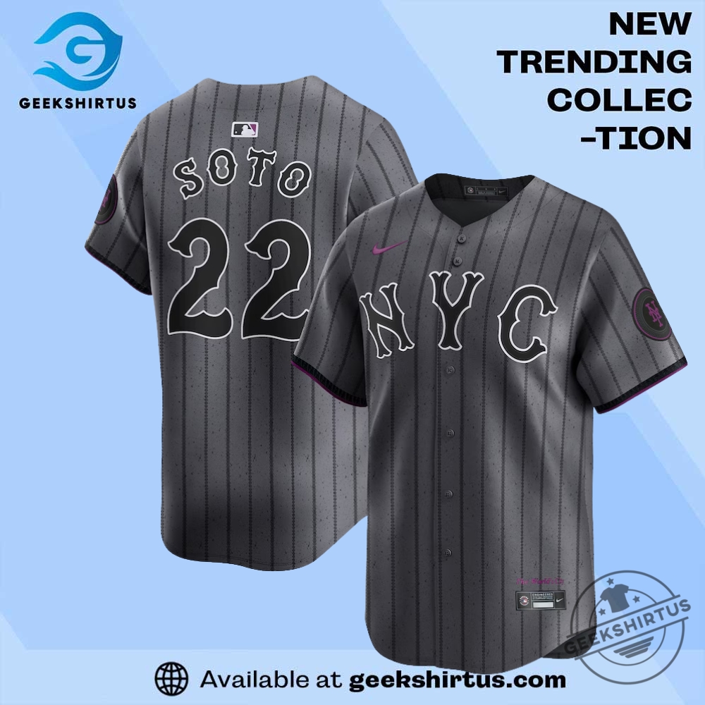 "Top Sports Apparel: McLaren, Juneteenth, and New York Mets Jerseys" 4 New York Mets Juan Soto Gray City Connect Player Jersey