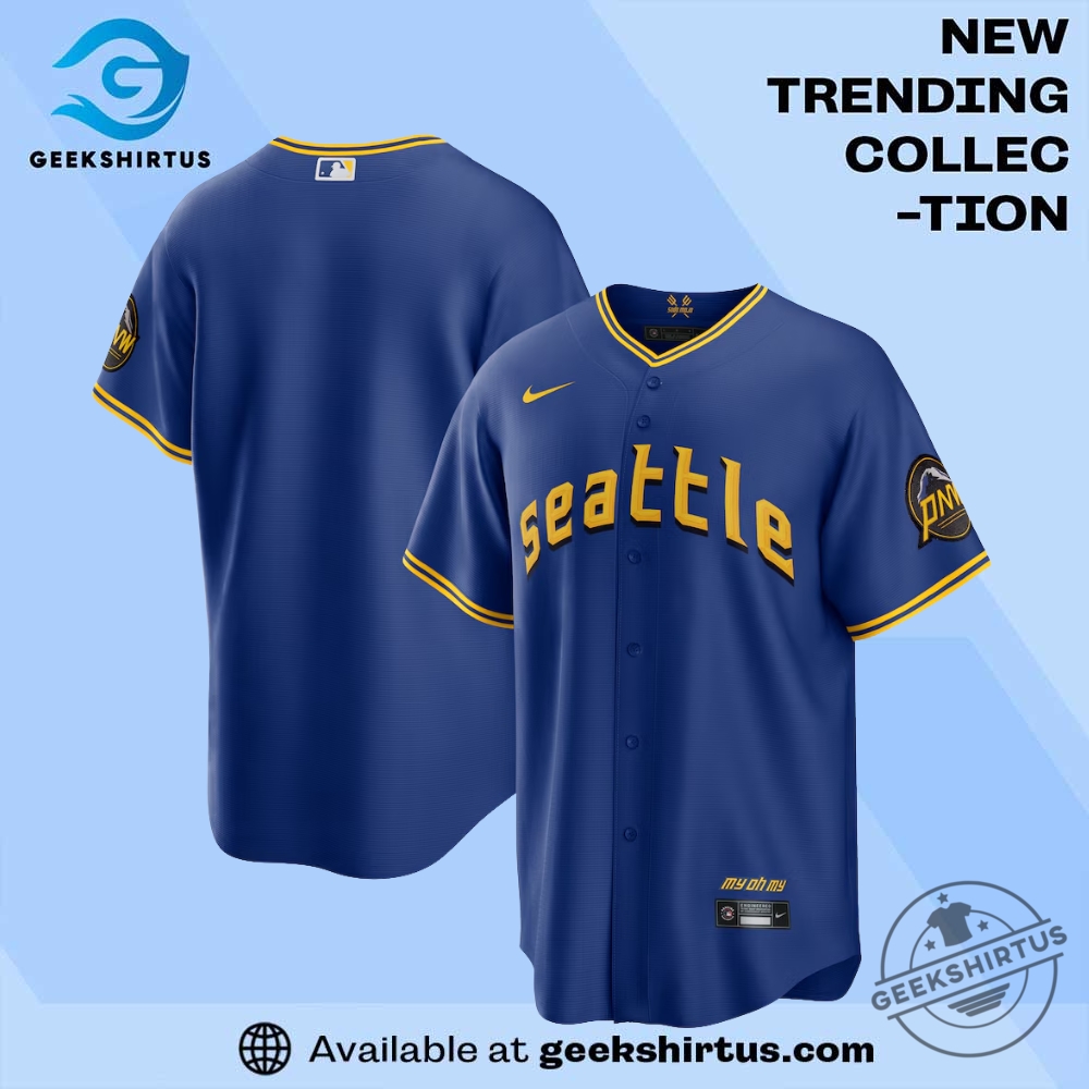 "Top Sports Apparel: McLaren, Juneteenth, and New York Mets Jerseys" 10 Seattle Mariners City Connect Replica Jersey Royal