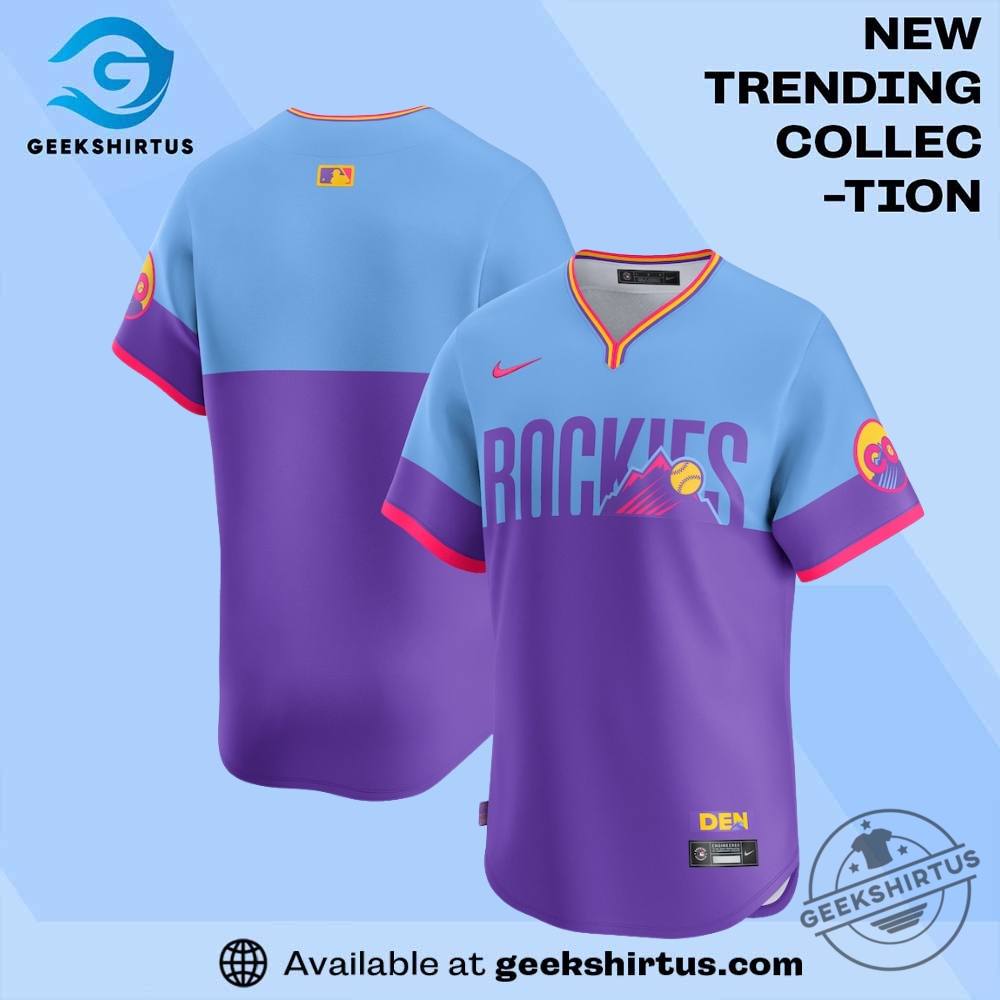 "Top Sports Apparel: McLaren, Juneteenth, and New York Mets Jerseys" 12 Colorado Rockies 2025 City Connect Jersey Purple Light Blue