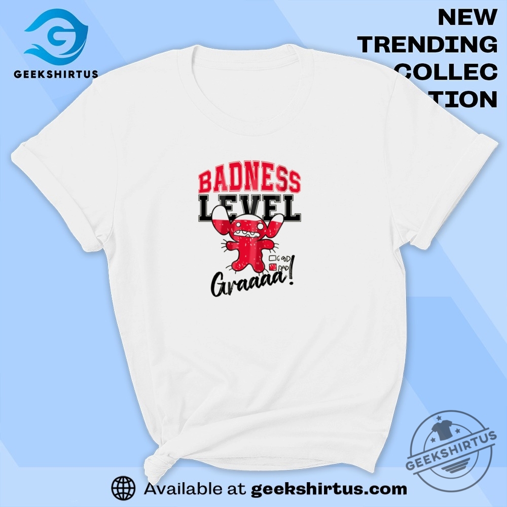 Camiseta Blanca Nivel De Maldad Lilo Y Stitch T Shirts
