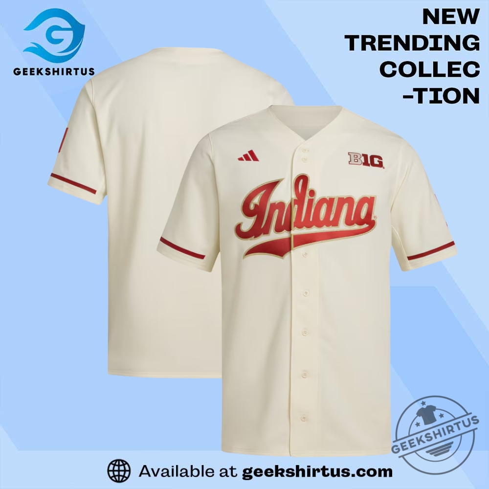 "Top Georgetown Hoyas Allen Iverson Jerseys and Apparel Collection" 10 Indiana Hoosiers Adidas Replica Baseball Jersey Cream