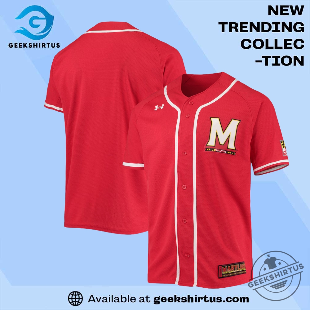 "Top 2025 NCAA T-Shirts: Must-Have Fan Gear for Every Game" 6 Maryland Terrapins Under Armour Replica Jersey Red
