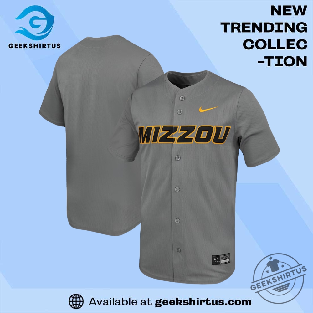 "Top 2025 NCAA T-Shirts: Must-Have Fan Gear for Every Game" 7 Missouri Tigers Baseball Jersey Gray