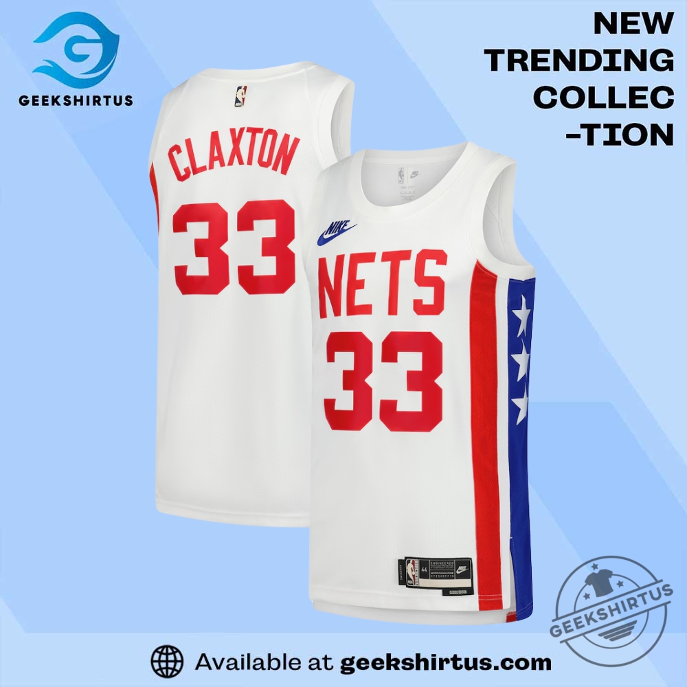 "Top 2025 NCAA T-Shirts: Must-Have Fan Gear for Every Game" 14 Nic Claxton Brooklyn Nets Swingman Jersey Classic Edition White